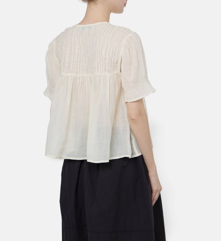 Sea NY Round Neck Sleeveless Top, Model View