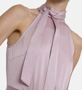 Halter-neck Midi Dress