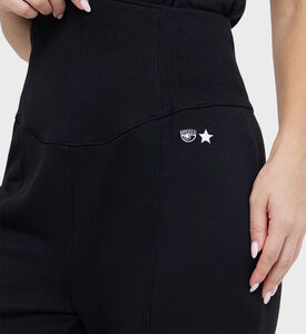 High-wasted Cotton Sweatpants