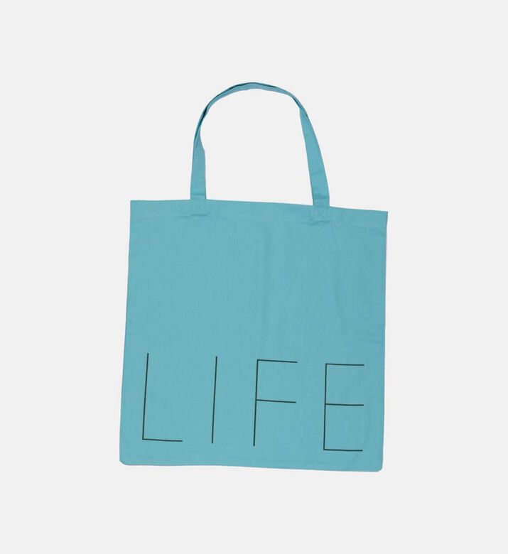 Life-printed Cotton Tote Bag