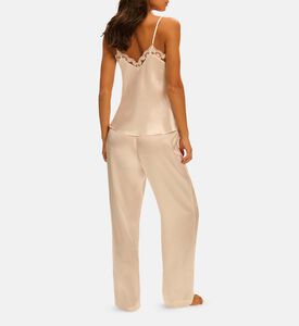 Satin Lace-detailing Pants Satin Lace-detailing Pants