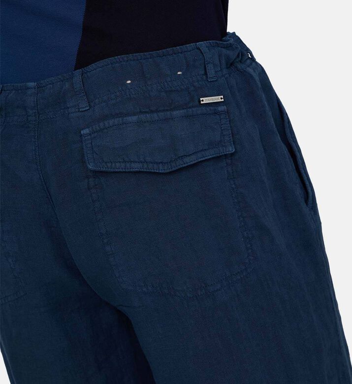 Linen Tailored-fit Trousers