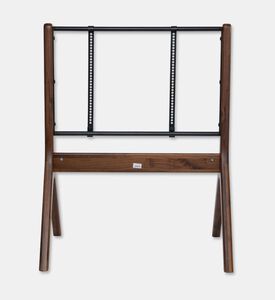 Home Deco and More Davis Wood Lacquered-finish Tv Stand, Walnut, Packshot View