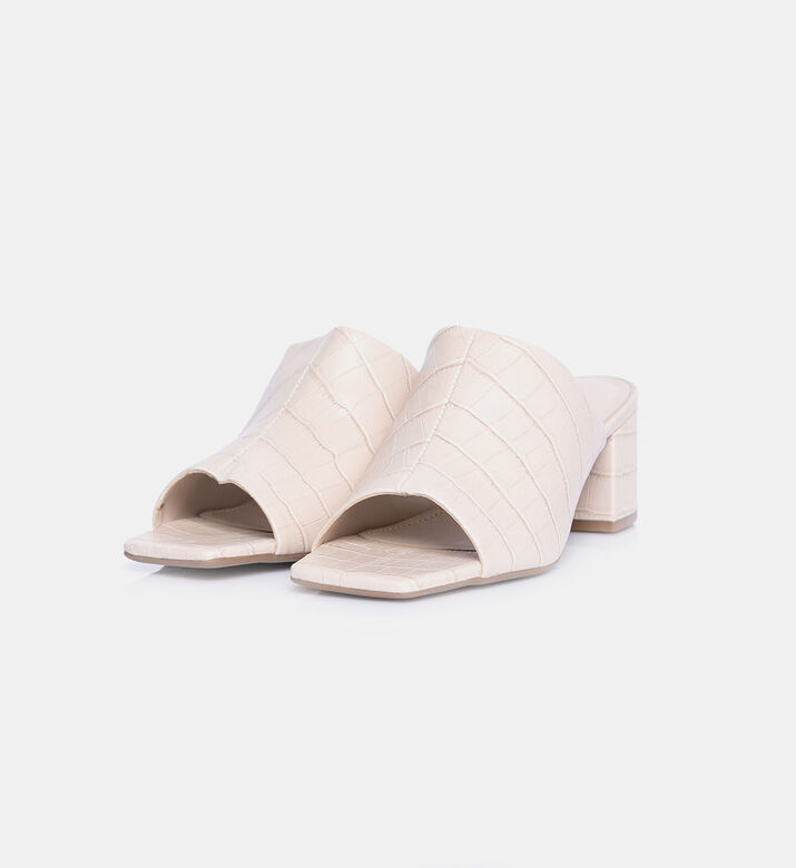 Crocodile Leather Mules Crocodile Leather Mules