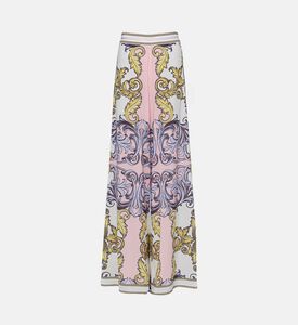 بنطال واسع بنقشة