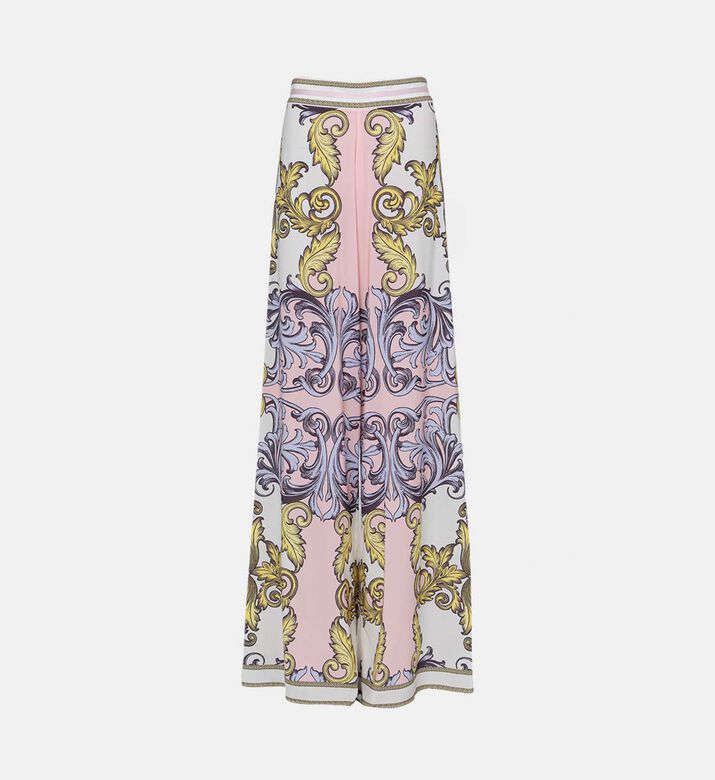 بنطال واسع بنقشة