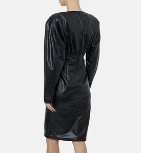 Ronny Kobo Faux-leather Knee-length Dress, Model View