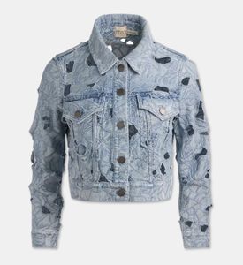 Alice and Olivia Cut-out Detail Button Closure Long-sleeve Jacket, Packshot View