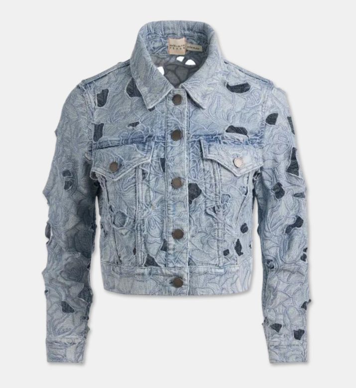 Alice and Olivia Cut-out Detail Button Closure Long-sleeve Jacket, Packshot View