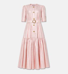 Poca and Poca Belted Tiered A-line Dress, Packshot View