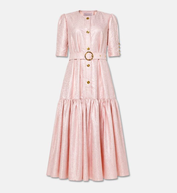 Poca and Poca Belted Tiered A-line Dress, Packshot View