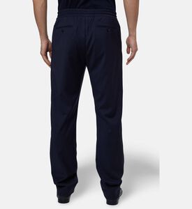 Pal Zileri Drawstring Straight-leg Trousers, Navy, 56, Model View