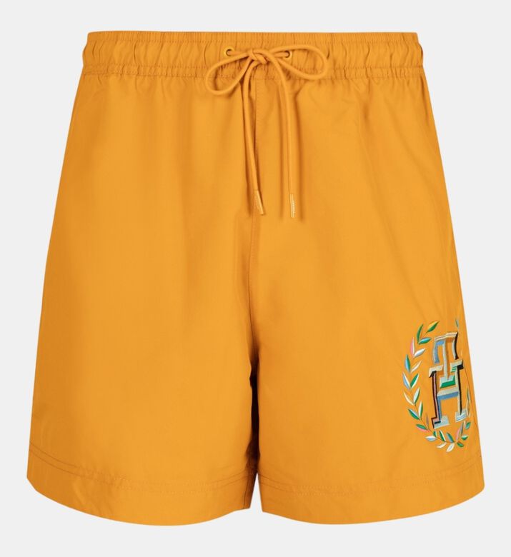 Drawstring Logo Swim Bottoms