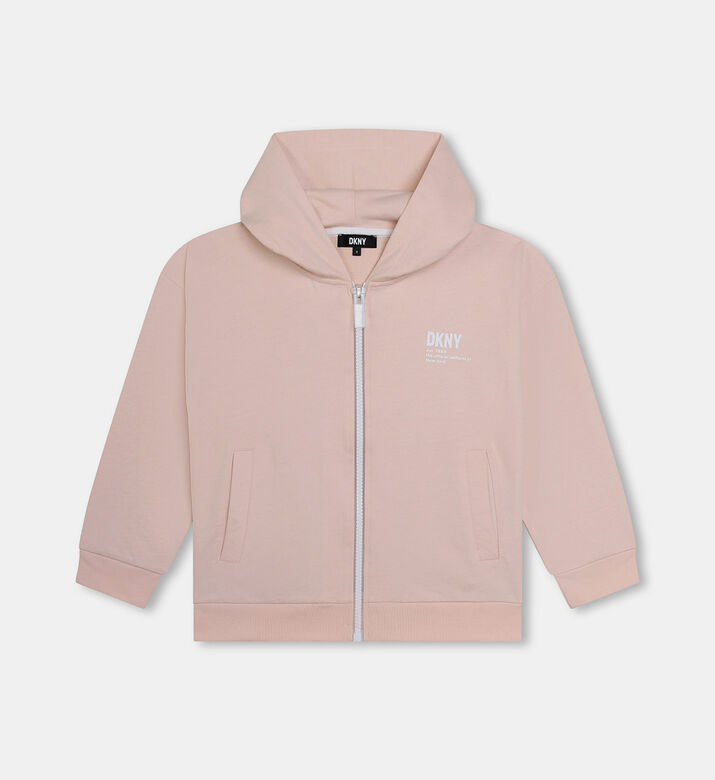 Unisex Logo-print Hooded Cardigan
