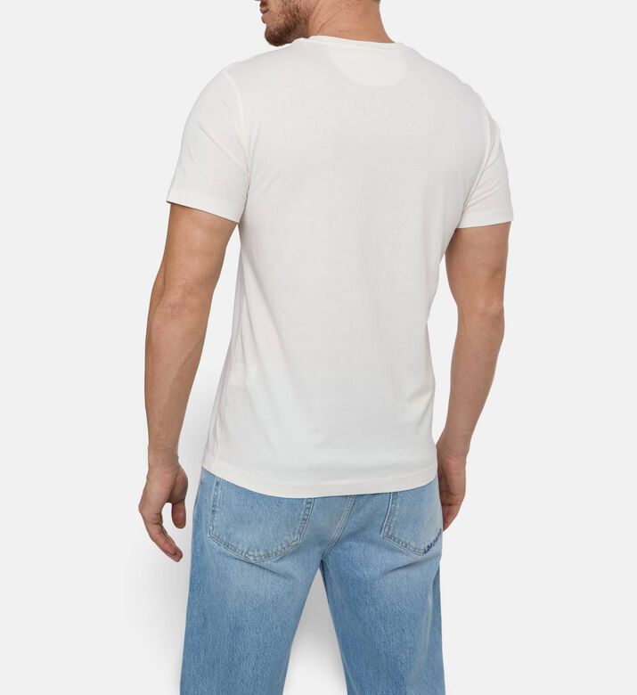 Hackett London Pima Cotton Crewneck Short-sleeve T-shirt, Model View