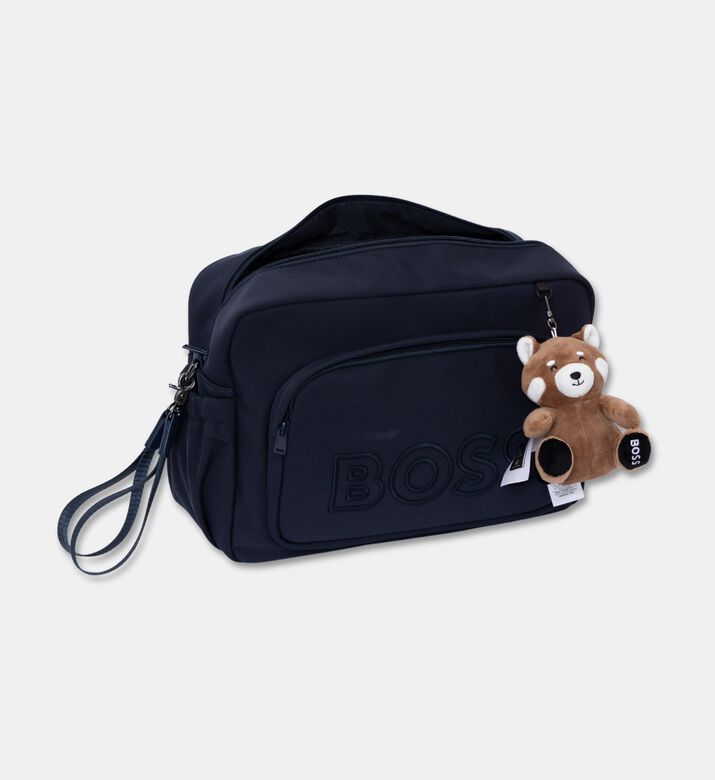 Boss Matte Fabric Changing Bag, Navy, Packshot View