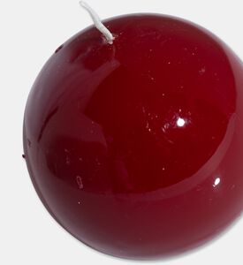 Graziani Round Paraffin Wick Candle, Burgundy, 8-cm, Packshot View