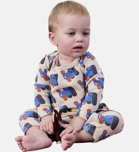Bobo Choses Colorful All-over Dogs Pattern Shoulder Snaps T-shirt, Packshot View