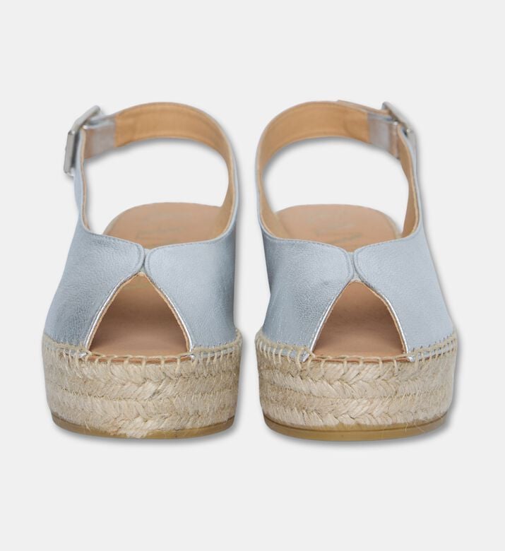 Kanna Shoes Sandal Wedge, Silver, Eu-40, Packshot View