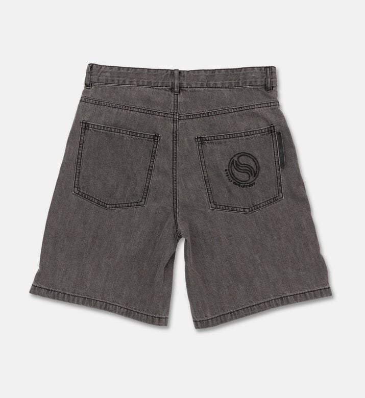 Stella McCartney Grey-wash Cotton Shorts, Packshot View