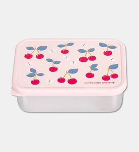 A Little Lovely Company Steel Lunch Box - Cherries, Packshot View