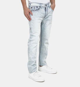 Straight-fit 5-pockets Denim Pants Straight-fit 5-pockets Denim Pants