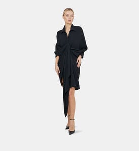 Poplin Asymmetric Shirt Dress Poplin Asymmetric Shirt Dress