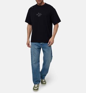 Axel Arigato Contrasting Logo-script Embroidery T-shirt, Model View