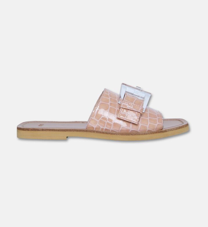 N 21 Croc-embossed Slide Sandals, Pink, Eu-40, Packshot View