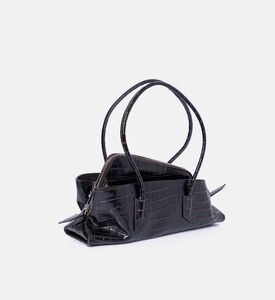 La Passeggiata Small Crocodile-printed Top Handle Bag La Passeggiata Small Crocodile-printed Top Handle Bag