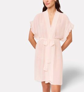 Rya Ruffled-sleeve Short Cover-up, Model View