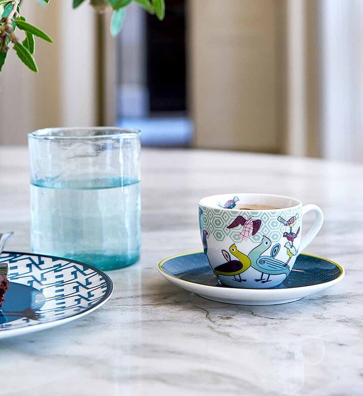 علبة أكواب صحن طيور الجنة علبة أكواب صحن طيور الجنة