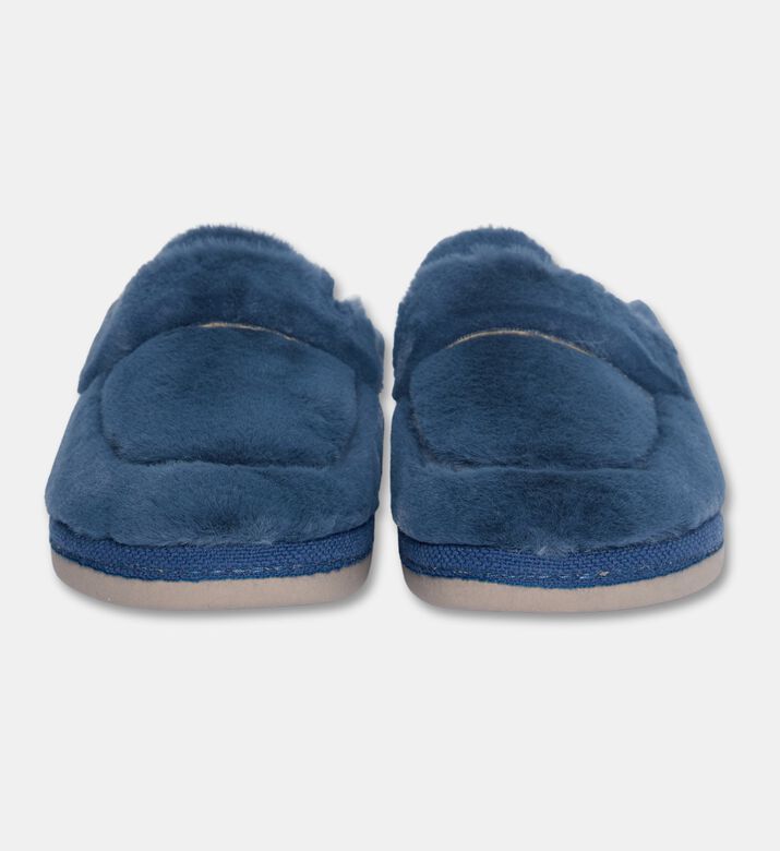 Salvi Flexible Faux-fur Slippers, Blue, Eu-41, Packshot View