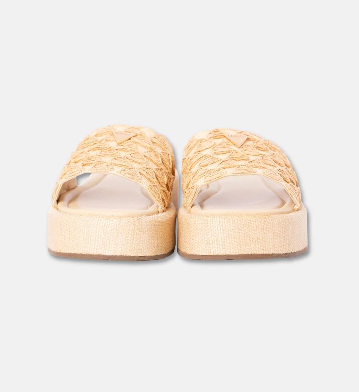 Schutz Shoes Sabot Bordado Cia, Natural, Eu-39, Packshot View