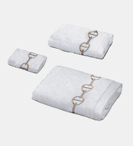 منشفة تيري مطرزة من قطن السلسلة