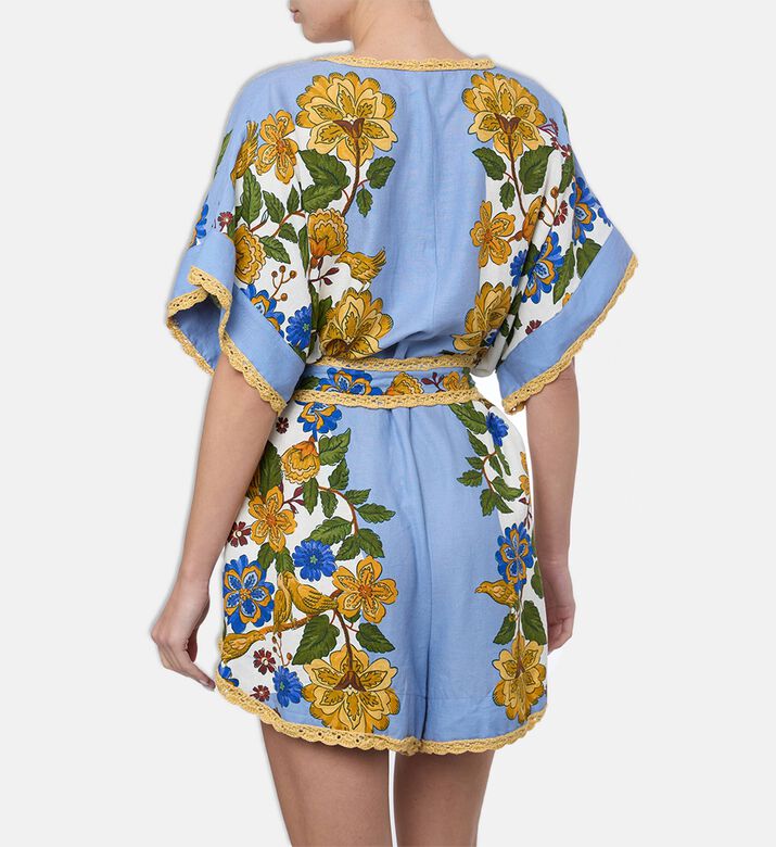 Farm Rio Garden Scarf Mini Dress, Model View