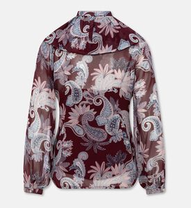 Carter and White Zahra Printed Ruffle Blouse, Packshot View