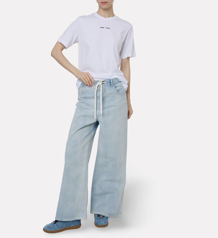 Samsoe Classic Crewneck T-shirt, White, L, Model View