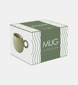 Porcelain Aquamarine Wave Mug