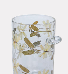 Home Deco and More Leaf-print Top Lid Jar, Brown, S, Packshot View