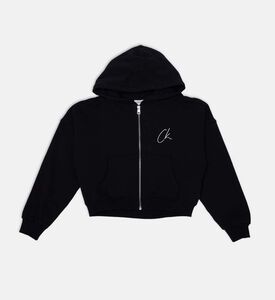 Ck Signage Zip-up Sweatshirt