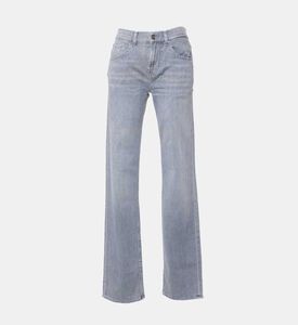 بنطال جينز واسع بخمسة جيوب