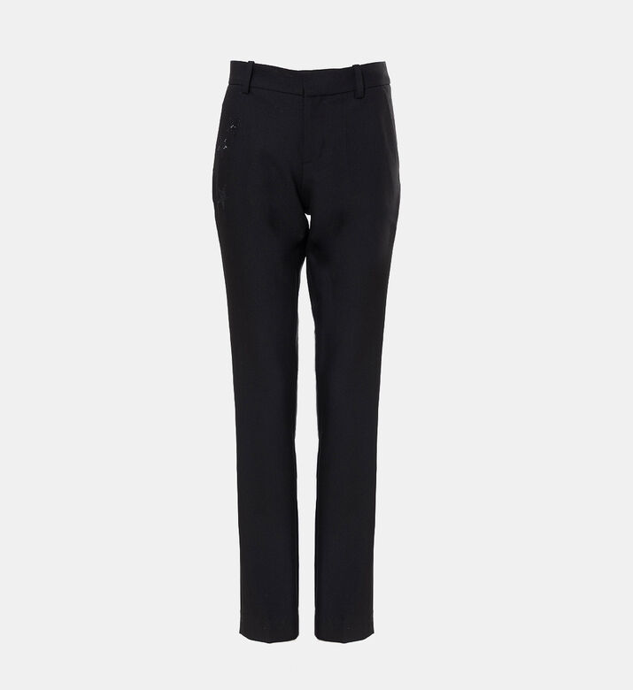 Iconic Prune Strass Star Tailored Pants