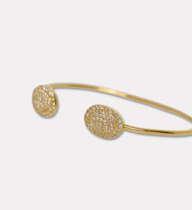 Raife Bangle White Oval Zircon, Packshot View