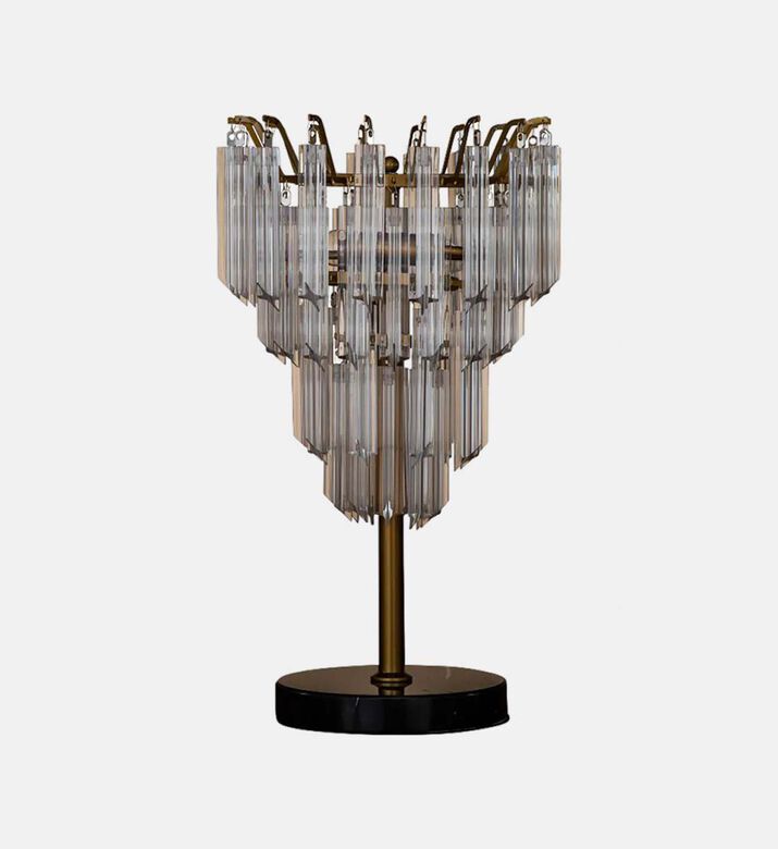 Baroque Ariana Crystals Table Lamp, Packshot View