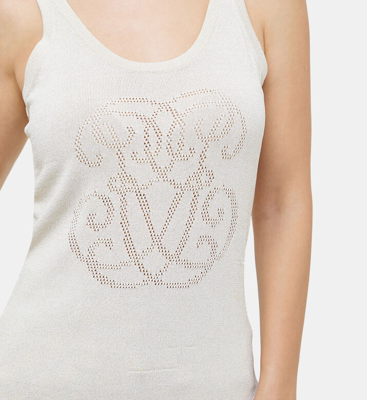 توب سيسيل بدون أكمام بخيوط لوركس ذهبية