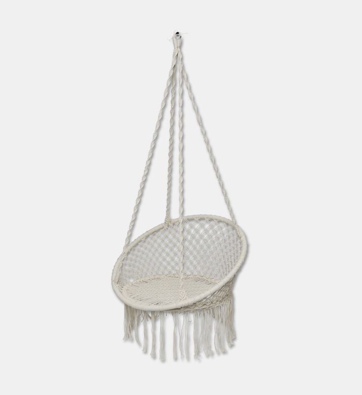 Home Deco and More Porto Cotton Cord Swing Chair, Packshot View