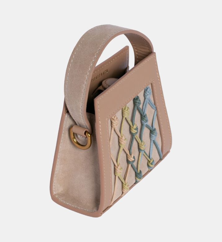 حقيبة صغيرة منقوشة بنقشة جلد التمساح