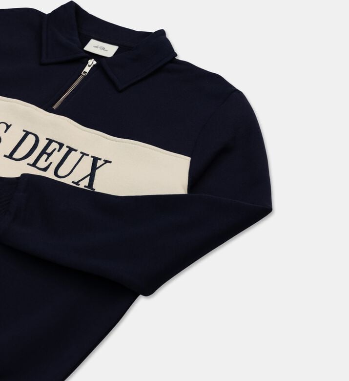 Les Deux Contrast Panel Zip Sweatshirt, Packshot View