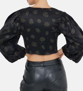 Gold Eye Detailed Blouse